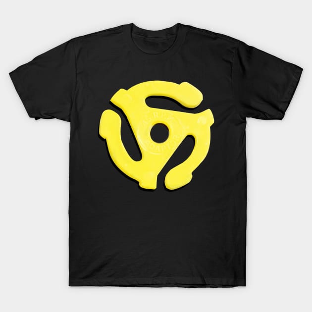 Vinyl 45 Record Center T-Shirt by Grepthor